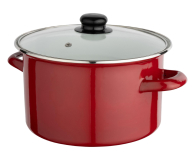 Altom Garnek emaliowany 24 cm 4,6 l pokrywka merlot indukcja - 1611128 - zdjęcie 2